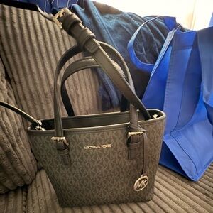 Michael Kors Black Structured Tote Bag
